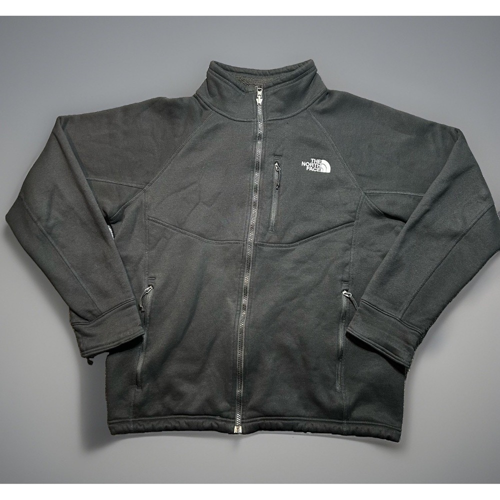 The North Face Men's Black Full-Zip Sherpa Fleece Jacket Size Medium M